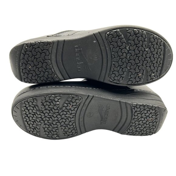 Dansko XP 2.0 8.5 Slip On Work Loafers Black Leather Platform Clog Dress Shoes - Picture 10 of 15